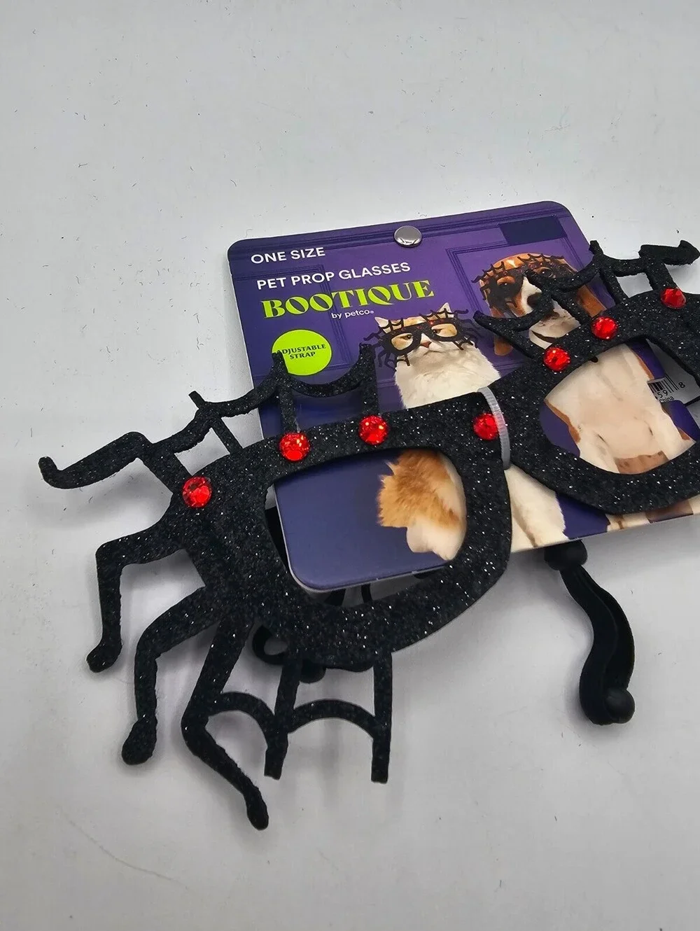 Bootique brand spider-themed pet prop glasses Dog Costume